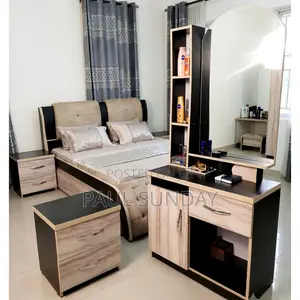 6x6ft Bedset + Dressing Mirror Units 2 Bedside Drawers