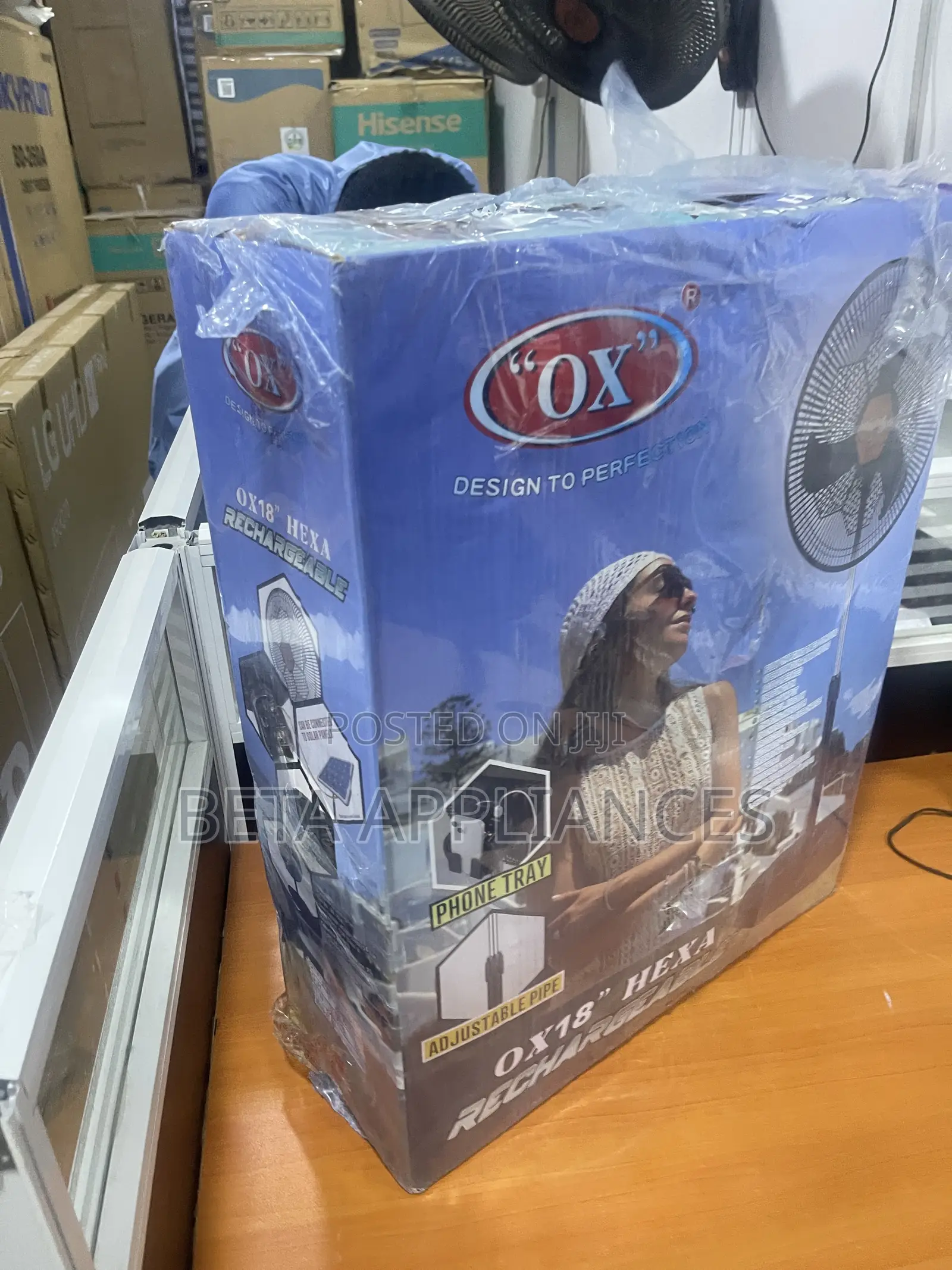 OX Hexa Modern Rechargeable Fan