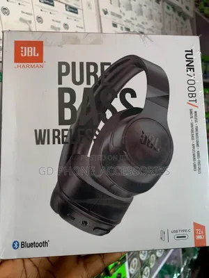 Brand New JBL Pure Bass Wireless Over-Ear Headphones (Black)