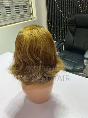100% Human Hair, With 13*4 Closure 16 Inches Golden Brown
