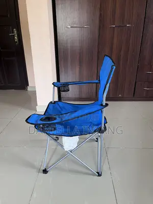 Foldable Camping/Beach Chair With Double Cup Holders