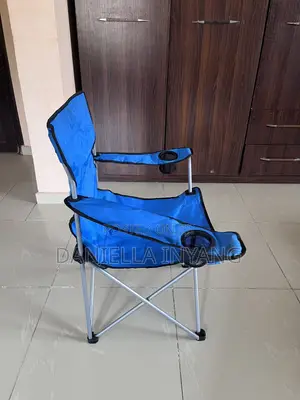Foldable Camping/Beach Chair With Double Cup Holders