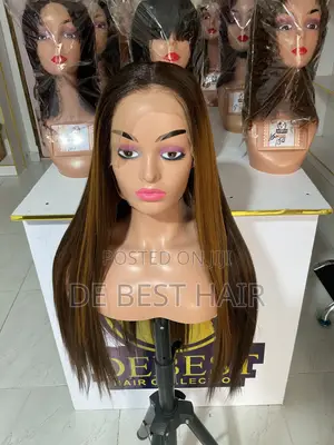 Human Hair Blend With Good Texture, 30 Inches With 13*1 Closure