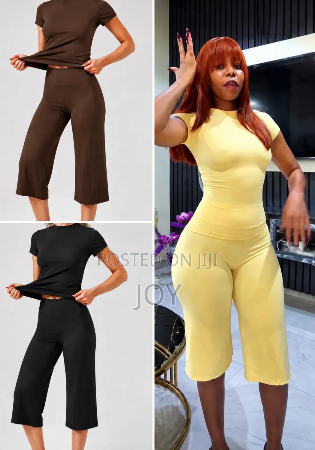 2pcs Capri Leggings and Top