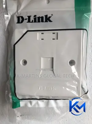 D-Link Single/Double Port Faceplate RJ45 Cat6 Network Wall Plate.