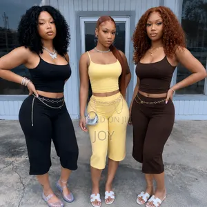2pcs Capri Leggings and Top