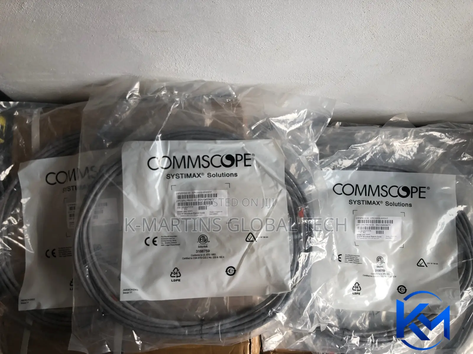 CommScope Cat6 Patch Cord 1m/3m/5m/10m/20m RJ45 Ethernet Network Cable
