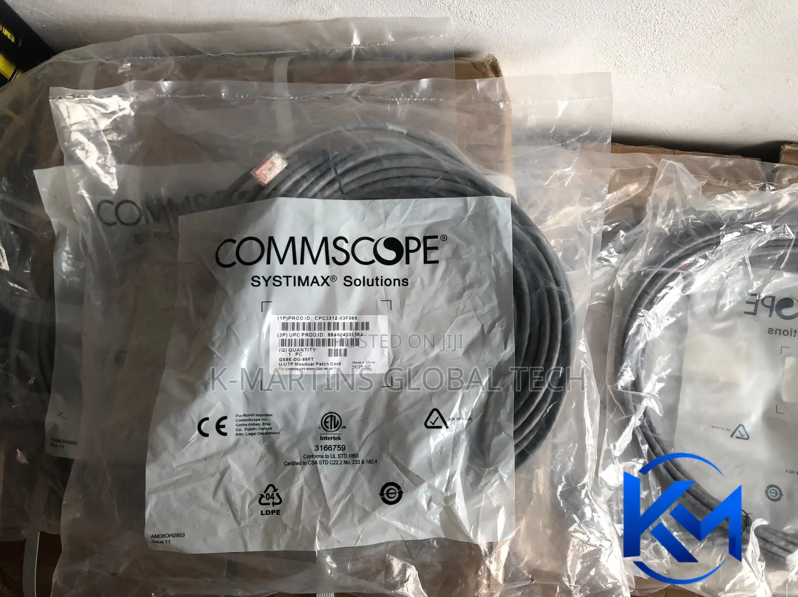 CommScope Cat6 Patch Cord 1m/3m/5m/10m/20m RJ45 Ethernet Network Cable
