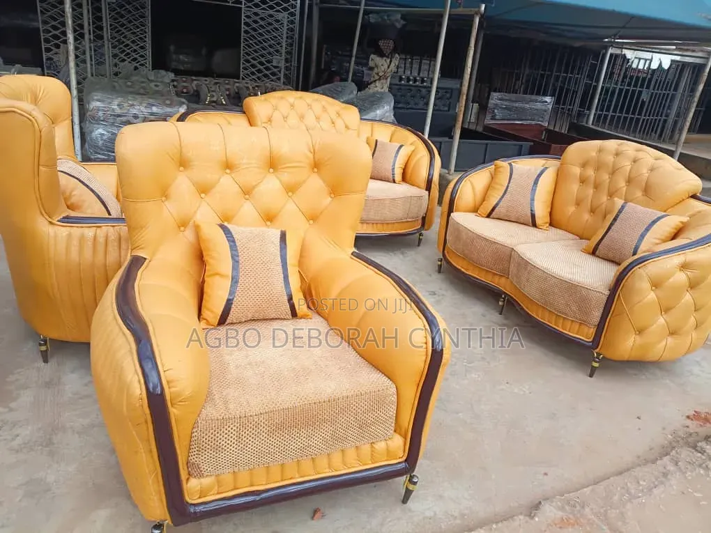Luxury 7-Seater Tufted Sofa Set