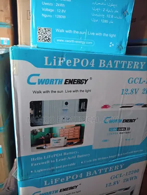 Quality 2kwh/12volts Cworth Lithium Ion Solar Batteries