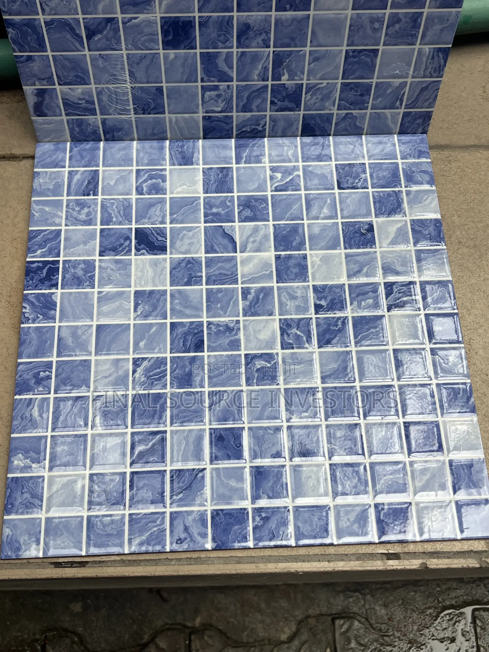 Light Blue Mosaic Spanish Swimming Pool Tiles