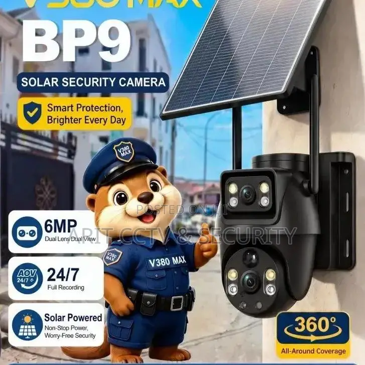 V380 MAX Solar Camera Dual Lens