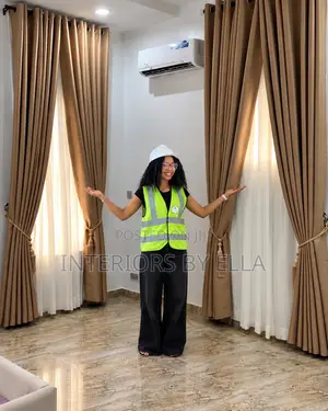 Full Length Curtain Installation and Styling in Ajah