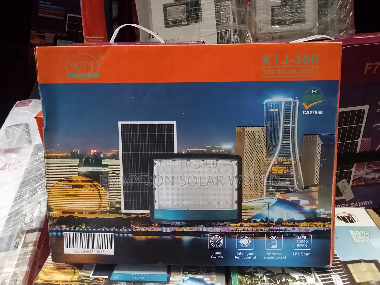 KTJ Solar Flood Lights Multiple Eye 300w