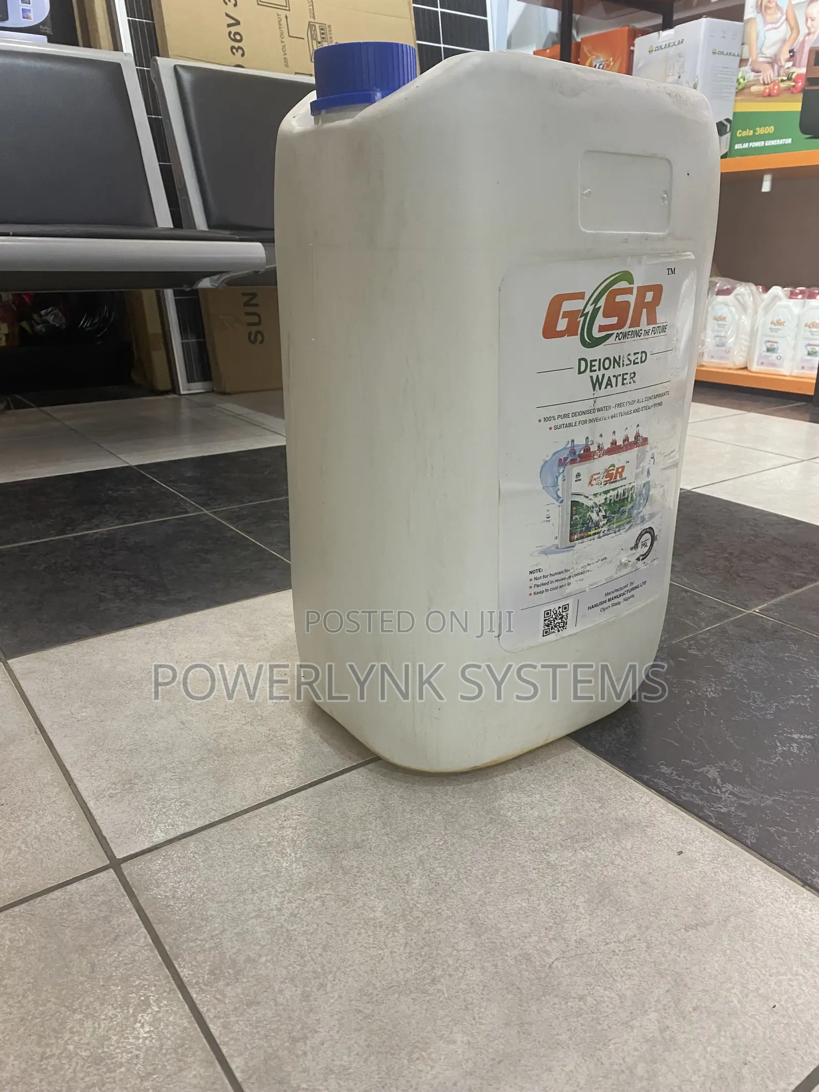 GSR 25 Litres Deionized Water