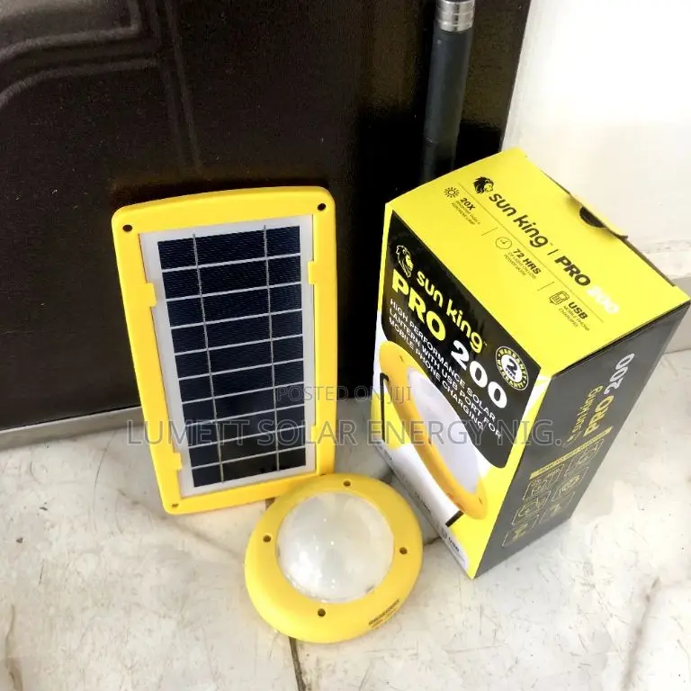 Sun King Pro 200 Long-Lasting Solar LED Rechargeable Lamp