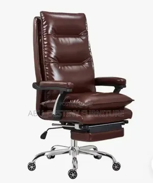 Executive Reclining Leather Boss Chair With Footrest