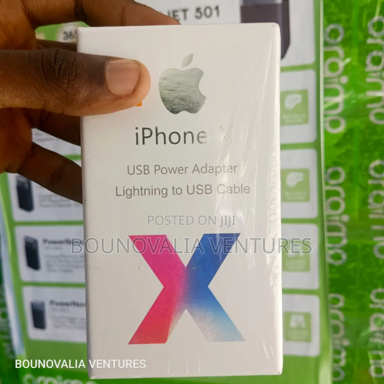 Apple iPhone X USB Power Adapter Lightning to USB Cable