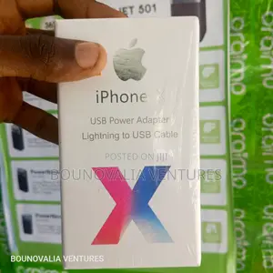 Apple iPhone X USB Power Adapter Lightning to USB Cable
