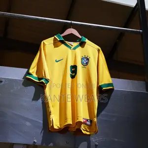 Brazil Retro Jersey Yellow