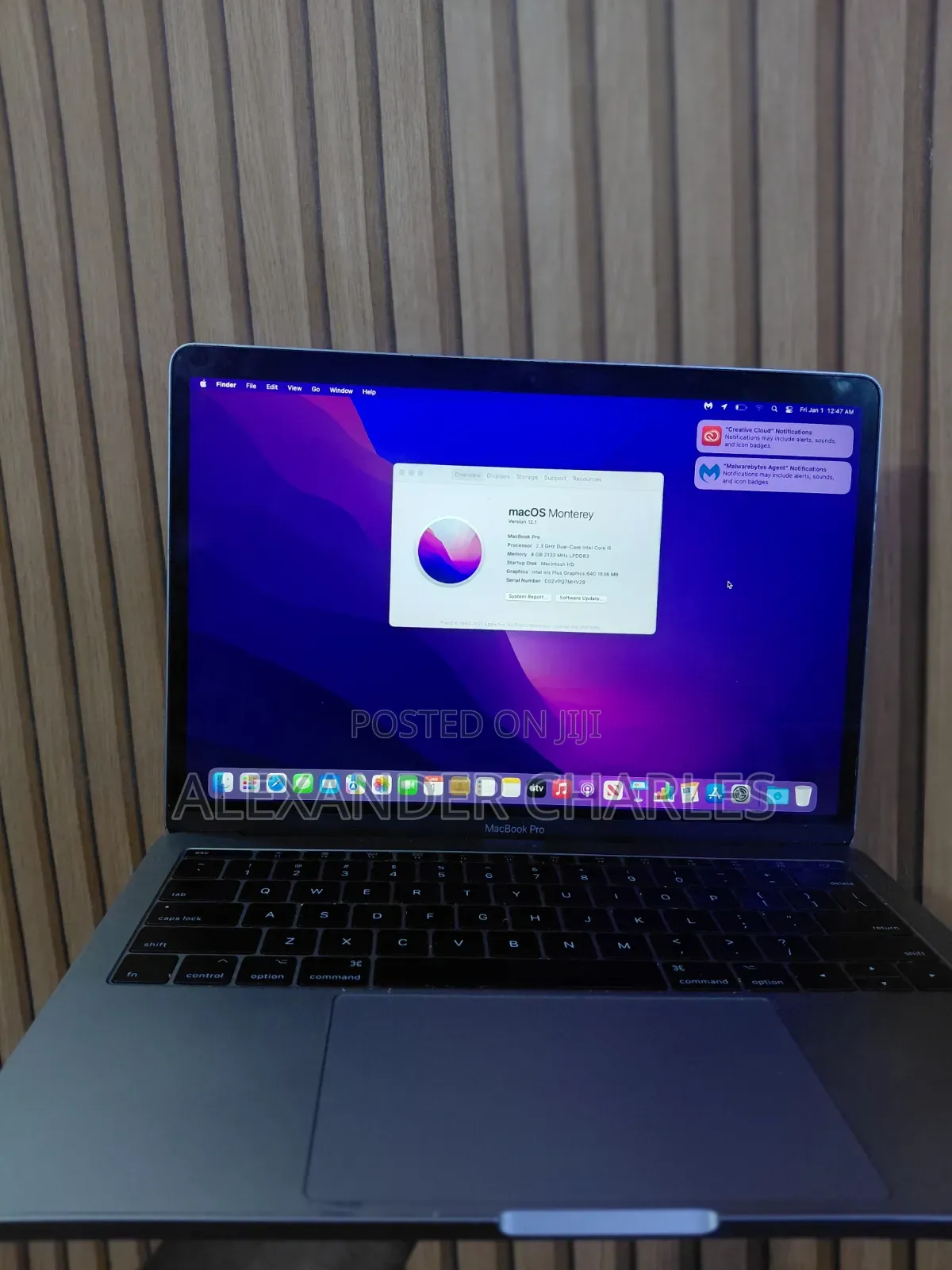 Laptop Apple MacBook Pro 2017 8GB Intel Core i5 SSD 250GB