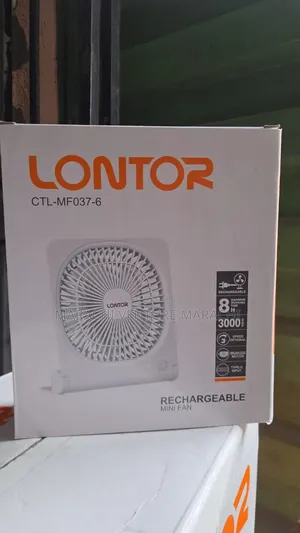 Lontor 6 Inches Rechargeable Table Desk Fan MF037-6