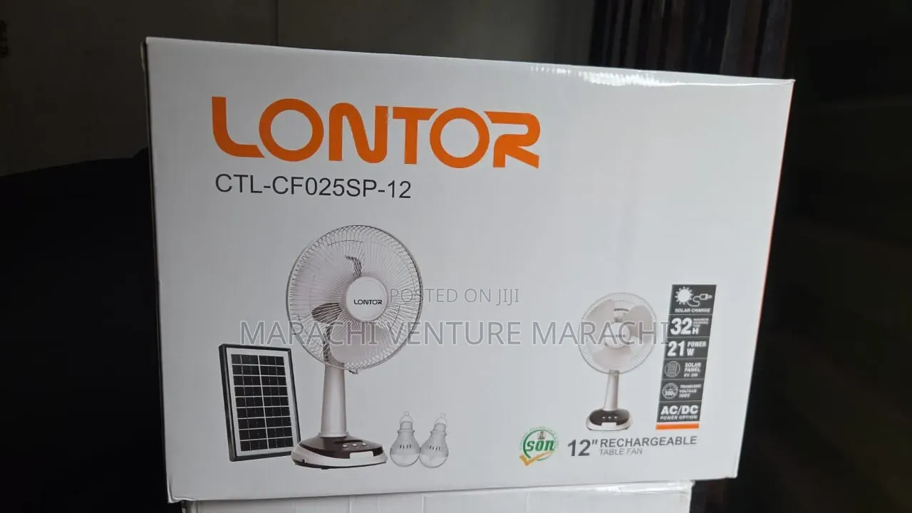 Lontor 12 Inches Rechargeable Table Fan /Solar Panel SOLAR PANEL