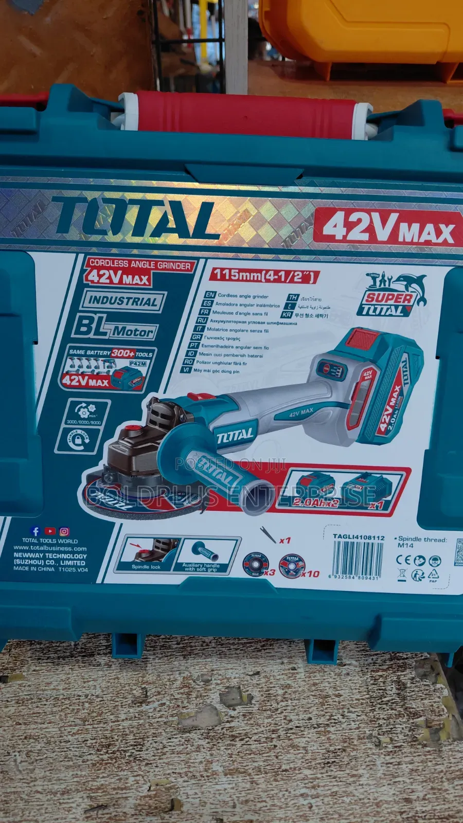 42v Max Total Cordless Angle Grinding Machine