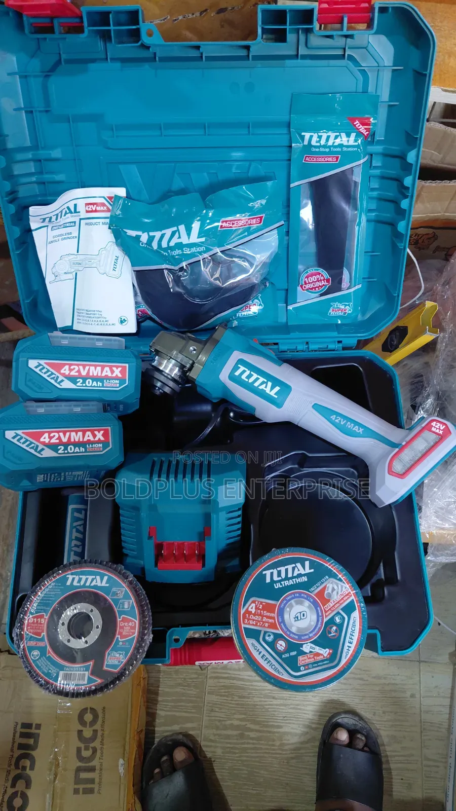 42v Max Total Cordless Angle Grinding Machine