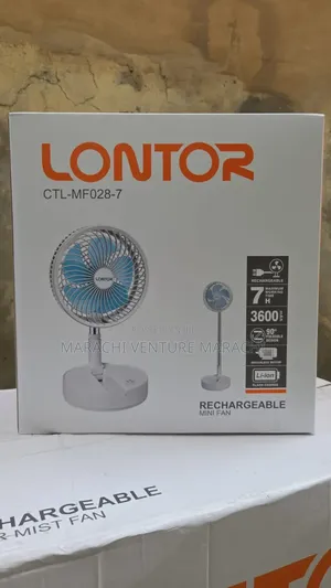 Lontor Rechargeable Foldable Standing Telescopic Stretchable Fan