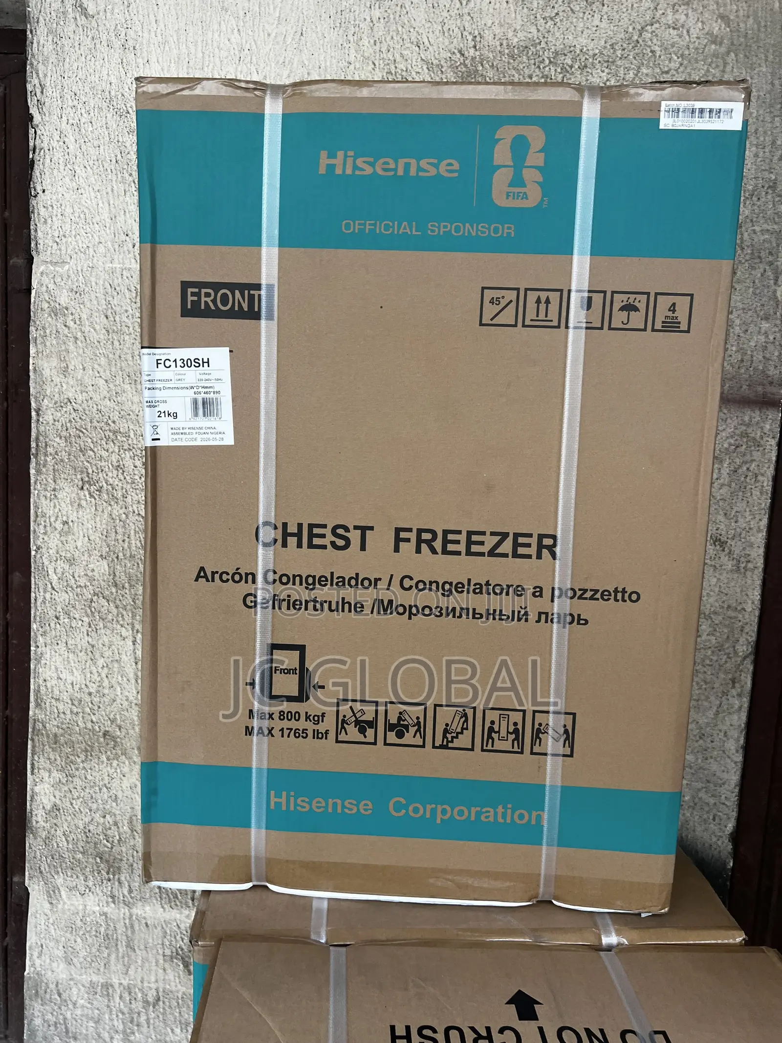Original Hisense 150liters Chest Freezer