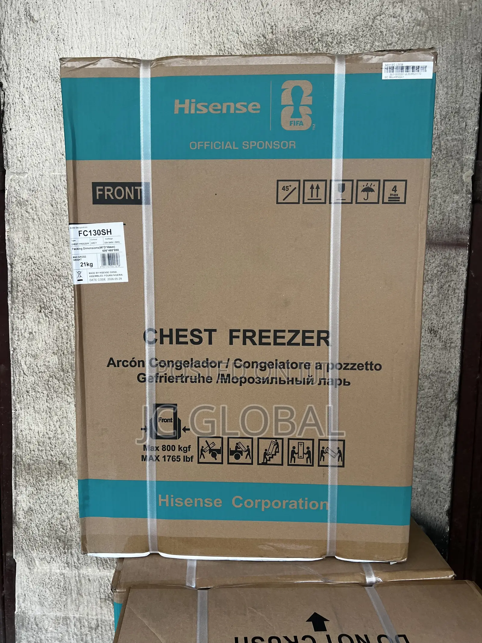 Original Hisense 150liters Chest Freezer