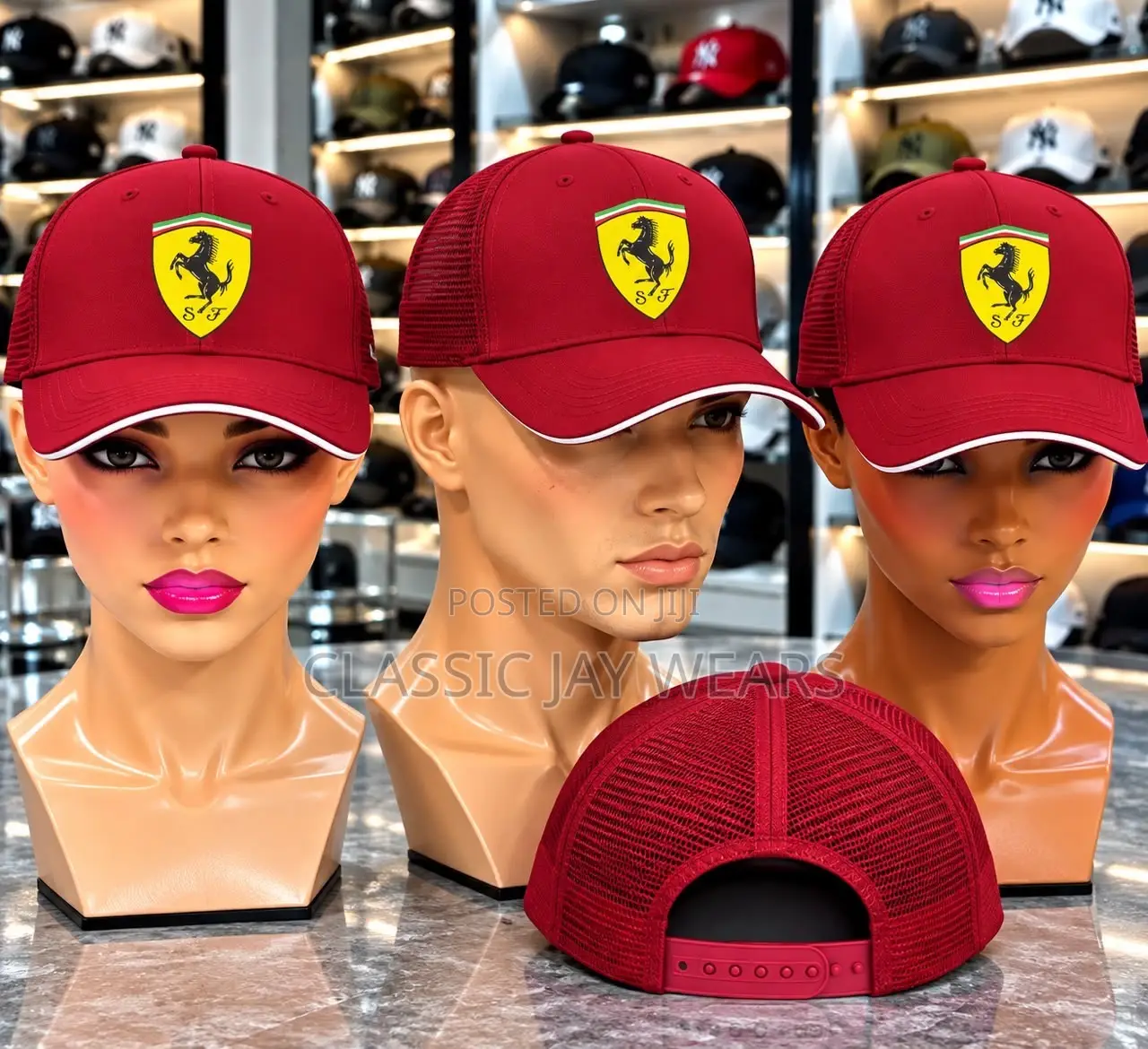 Whine Color Turkey Face Cap