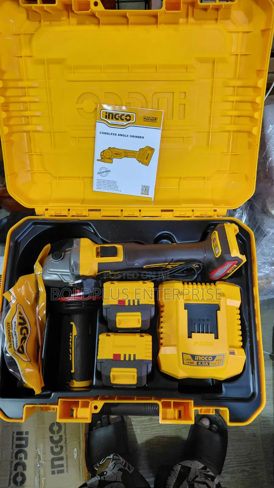 20v Ingco Cordless Angle Grinding Machine