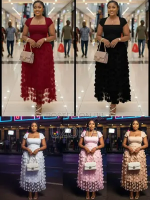 Luxury Petal Maxi Dress