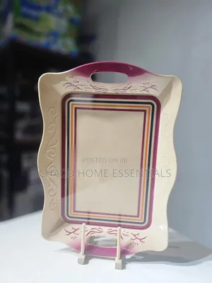 Durable Melamine / Ceramic Serving Tray With Handles