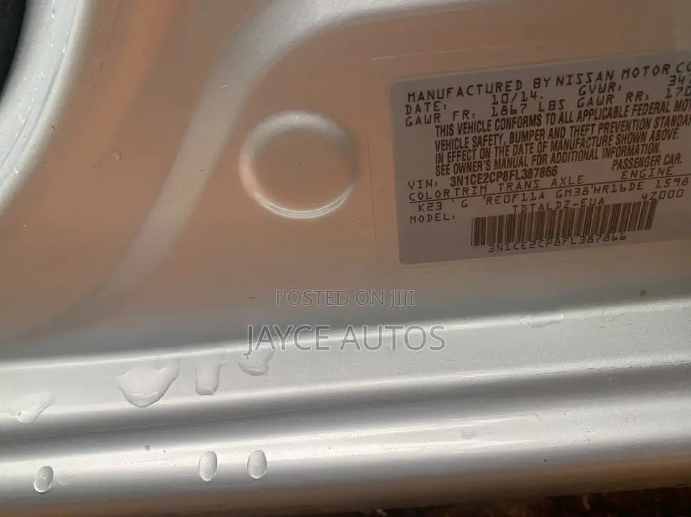 Nissan Versa 2015 Silver