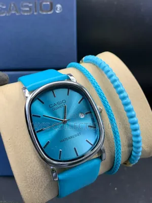Casio Wrist Watch Leathers With Bracelet