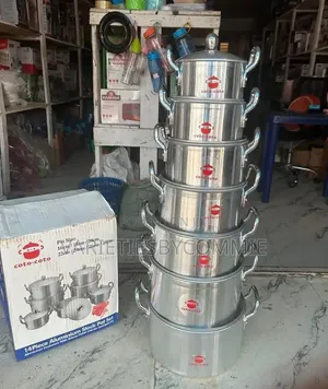 7 PCS Quality Thick Aluminium Pot