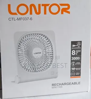 6 Inches Rechargeable Table Desk Fan