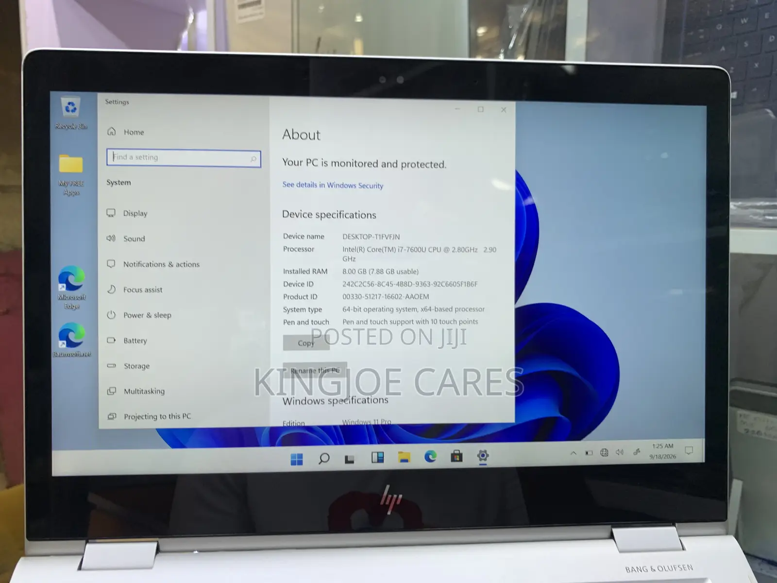 Laptop HP EliteBook X360 1030 G2 8GB Intel Core i7 SSD 256GB