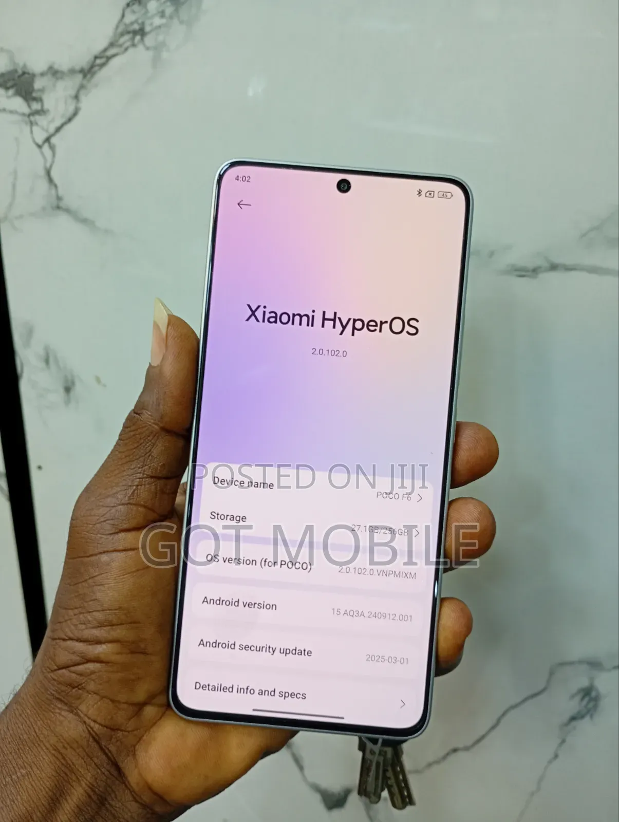 Xiaomi Poco F6 256 GB Silver