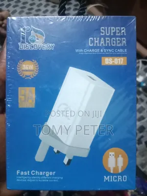 1st Discovery Super Fast Charger DS-017 36W 9A With Micro USB Cable