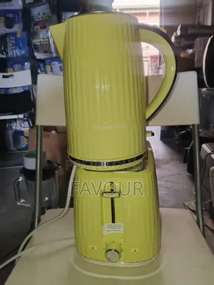 Lemon Green Combo of Jug and 2 Faced Electric Toaster 