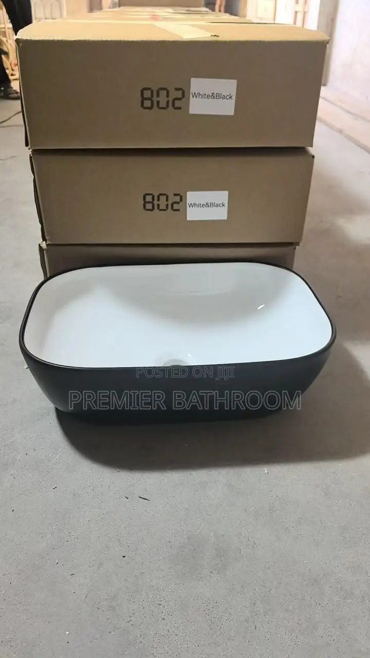 Black and White Countertops Basin