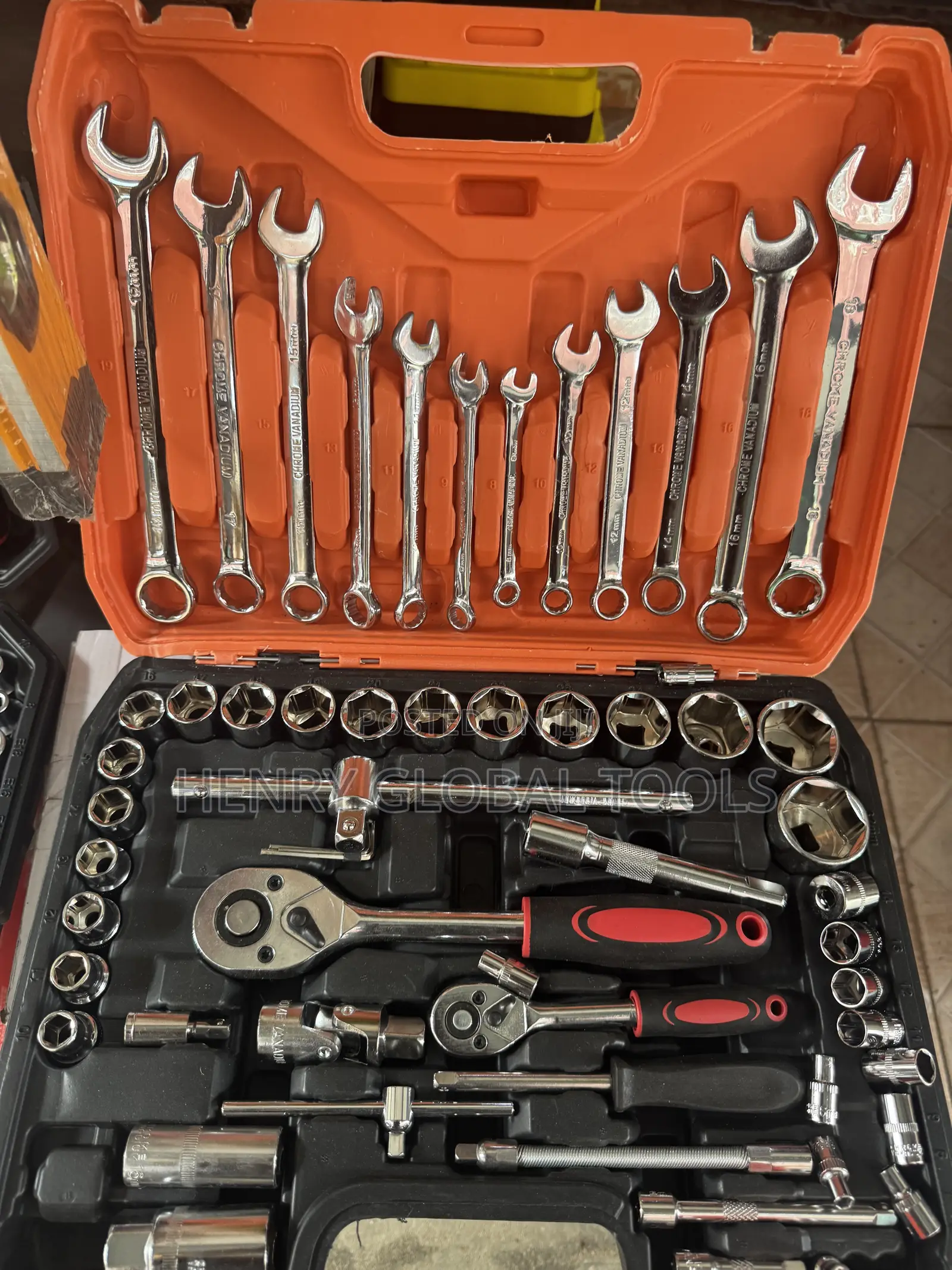 40-Piece Combination Spanner Socket Tool Set