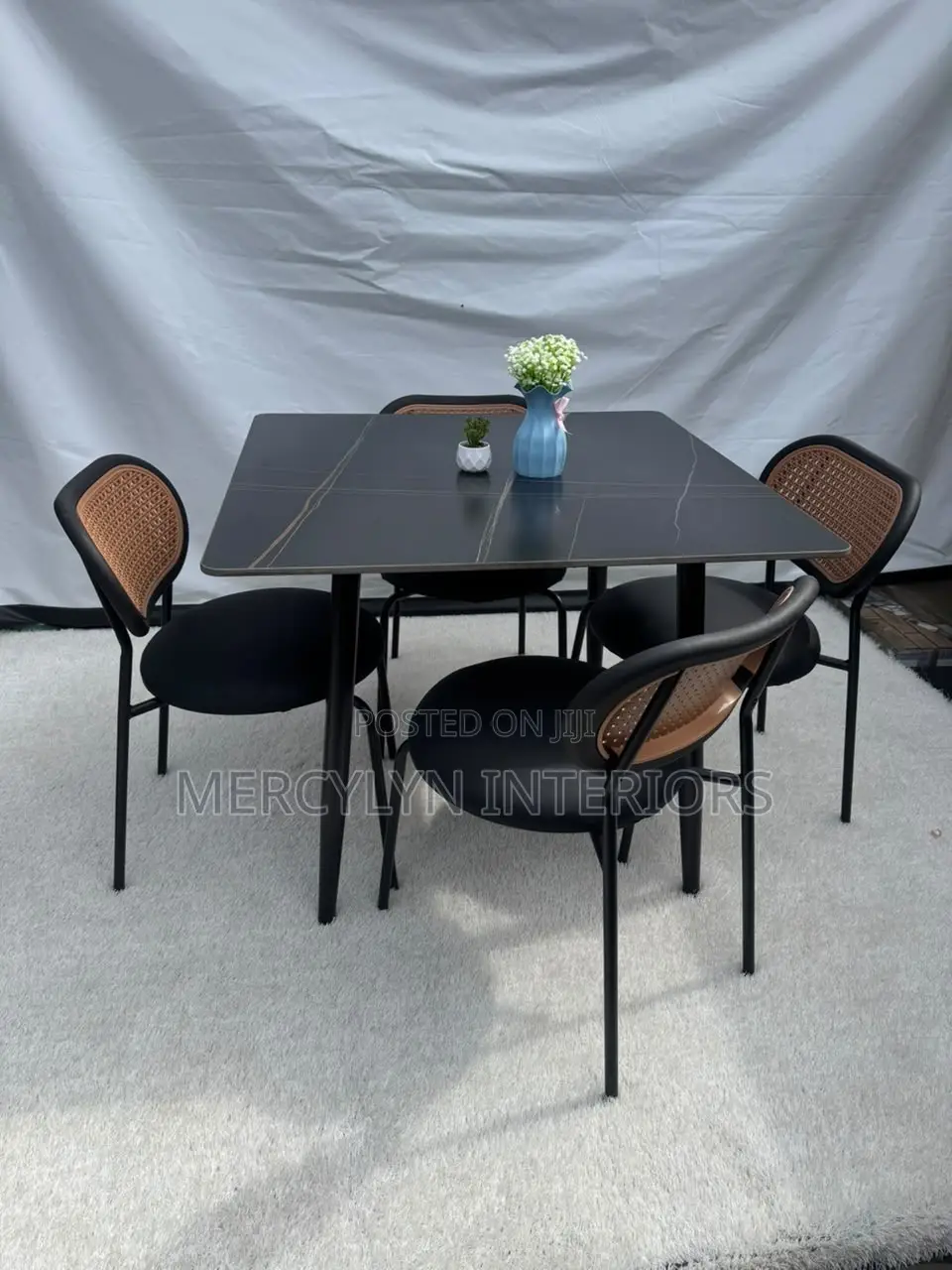 4 Seater Marble Dining Set