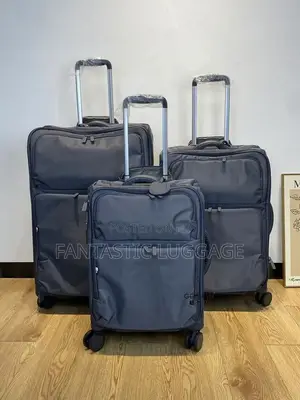 Premium Lightweight Fabric Luggage Set of 3 – USB Charging Waterproof