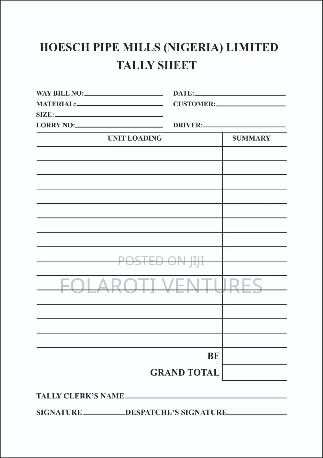 Receipt Invoice
