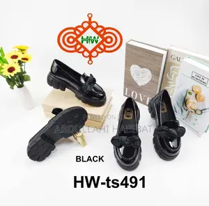 Black Bow Loafers for Women